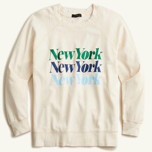 J. Crew “Magic Rinse” pullover New York